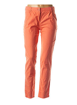 Pantalon droit orange LOLA ESPELETA pour femme