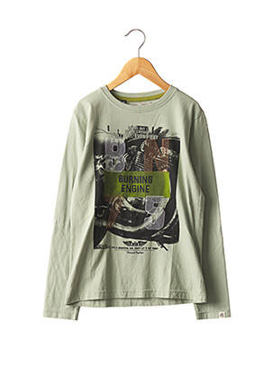 T-shirt vert BRIAN & NEPHEW pour garçon