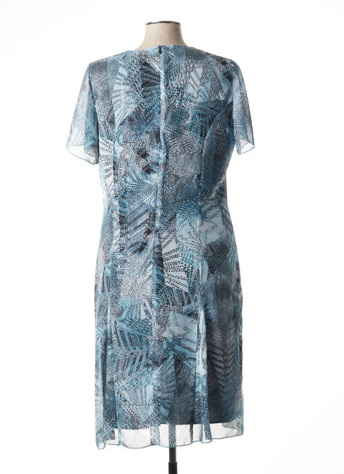 Robe mi-longue bleu FRANCE RIVOIRE pour femme