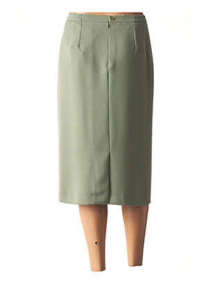 Jupe mi-longue taille normale vert FRANCOISE DE FRANCE femme