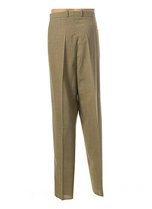 Pantalon droit tissage chiné taille normale vert FRANCOIS DEGASNES homme