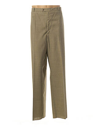 Pantalon droit tissage chiné vert KIPLAY homme