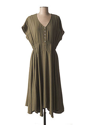 Robe mi-longue vert MADO ET LES AUTRES pour femme