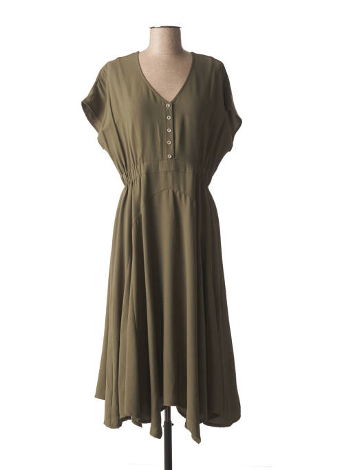 Robe mi-longue vert MADO ET LES AUTRES pour femme