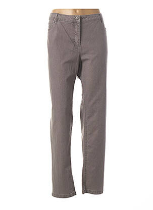 Pantalon slim gris BX pour femme