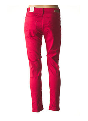 Pantalon slim stretch taille normale rouge IMITZ femme