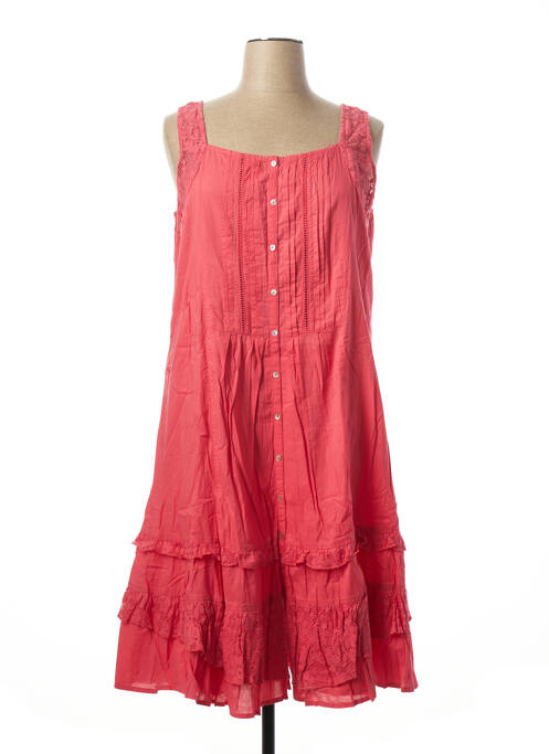 Robe mi-longue rose AGATHE & LOUISE pour femme