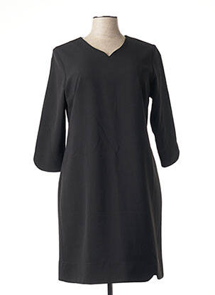 Robe mi-longue noir HIPPOCAMPE pour femme