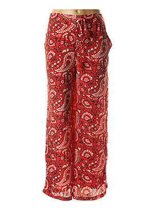 Pantalon droit rouge GOLD&SILVER PARIS pour femme