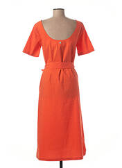 Robe mi-longue orange LOLA ESPELETA pour femme seconde vue