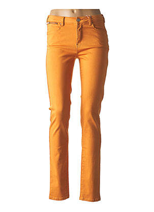 Pantalon slim orange C'EST BEAU LA VIE pour femme