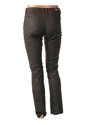 Pantalon slim taille basse taille basse vert MAYJUNE femme