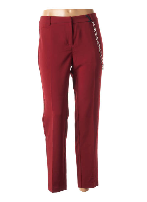 Pantalon droit rouge OTTOD'AME pour femme