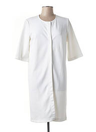 Veste casual col rond blanc LA FEE MARABOUTEE femme