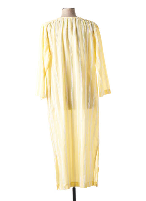 Robe mi-longue jaune LA FEE MARABOUTEE pour femme