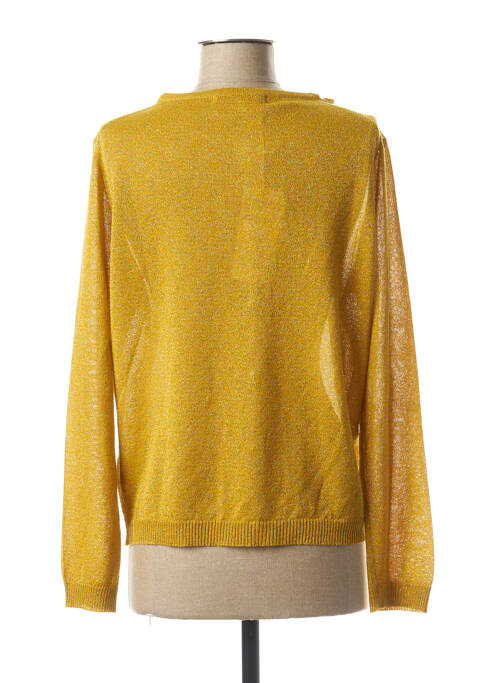 Gilet manches longues jaune LA FEE MARABOUTEE pour femme