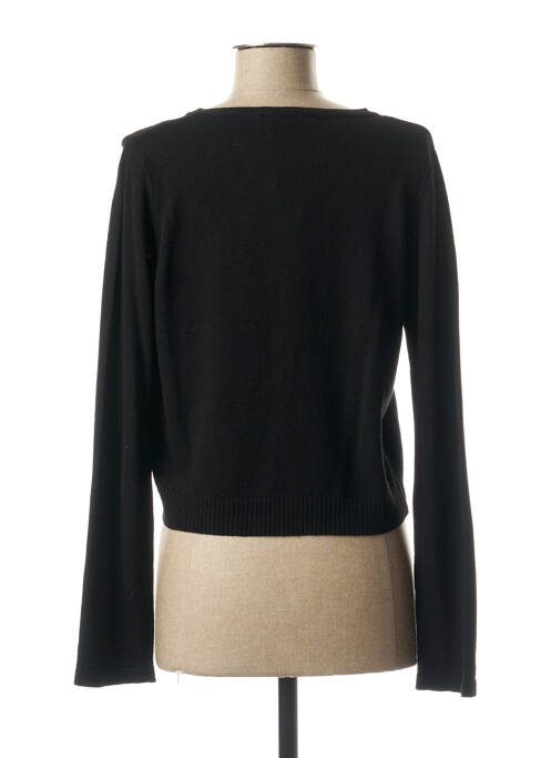 Gilet manches longues noir LA FEE MARABOUTEE pour femme