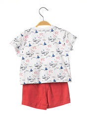 Ensemble short blanc LOSAN pour garçon seconde vue