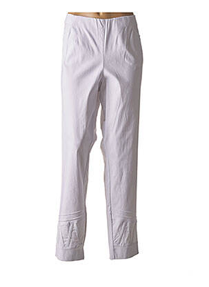 Pantalon droit blanc SEMPRE PIU pour femme