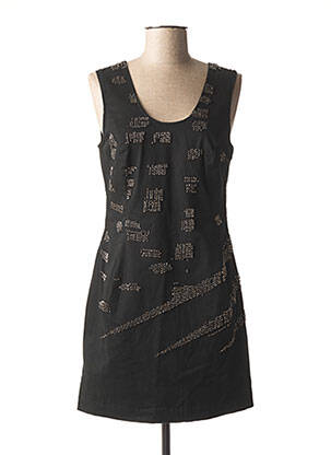 Robe courte sans manche sans manche noir RELIGION femme