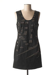 Robe courte sans manche sans manche noir RELIGION femme
