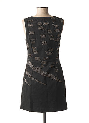 Robe courte sans manche sans manche noir RELIGION femme