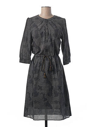 Robe mi-longue manches 3/4 manches 3/4 gris HARRIS WILSON femme