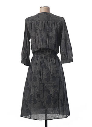 Robe mi-longue manches 3/4 manches 3/4 gris HARRIS WILSON femme