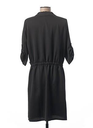 Robe mi-longue manches 3/4 manches 3/4 noir PAKO LITTO femme