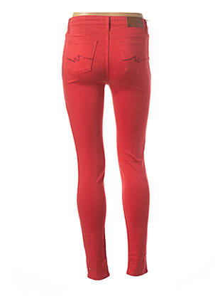 Pantalon slim skinny taille normale rouge VOTRE NOM femme