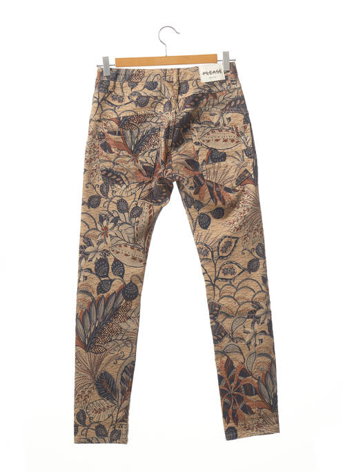 Pantalon slim beige PLEASE pour femme