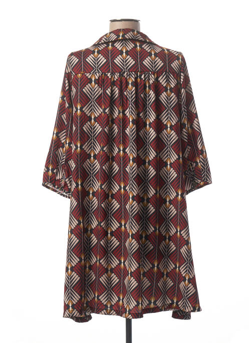 Robe courte orange PAKO LITTO pour femme