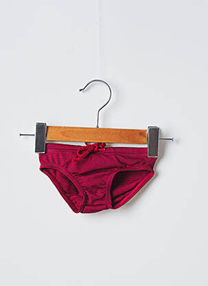 Bas de maillot de bain rouge PETIT BATEAU fille