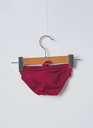 Bas de maillot de bain rouge PETIT BATEAU fille