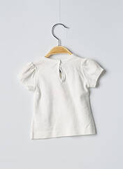 T-shirt blanc PETIT BATEAU pour fille seconde vue