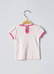T-shirt rose PETIT BATEAU pour fille seconde vue