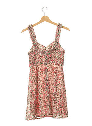 Robe courte fermeture zippée au dos fines bretelles rose NASTY GAL femme