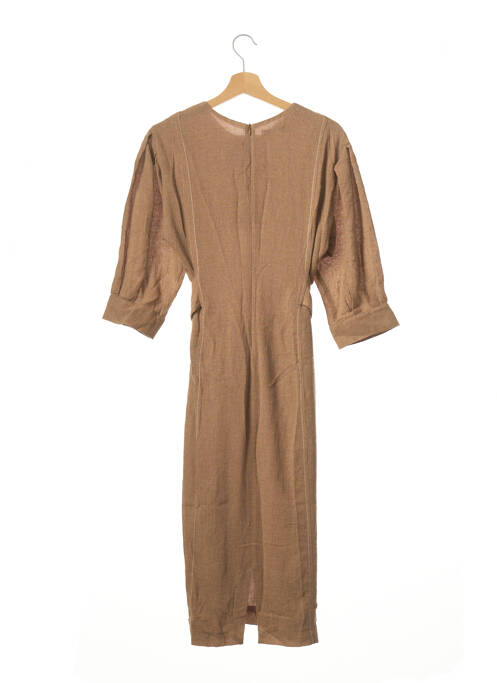 Robe courte marron MANGO pour femme