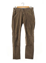 Pantalon slim stretch taille normale marron GANT homme