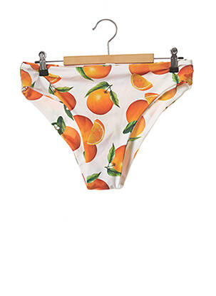 Bas de maillot de bain imprimé fantaisie culotte orange SANS MARQUE femme