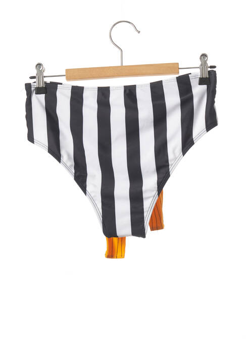 Bas de maillot de bain imprimé rayures culotte noir CHICWISH femme