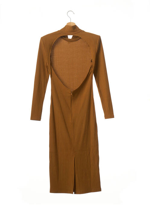 Robe mi-longue jaune LPA pour femme