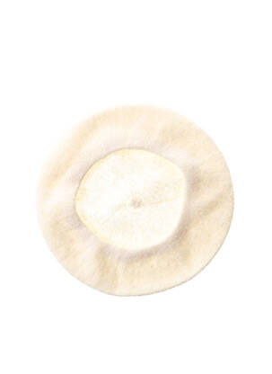 Bonnet forme béret beige SANS MARQUE femme