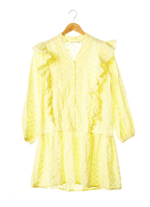 Robe courte jaune IMPREVU pour femme