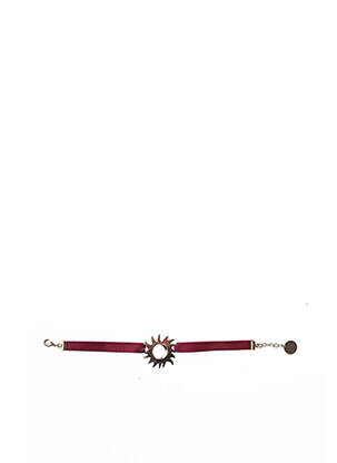 Bracelet ornement elément métal rouge ROSE PIQUANTE femme