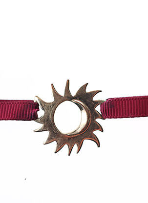 Bracelet ornement elément métal rouge ROSE PIQUANTE femme