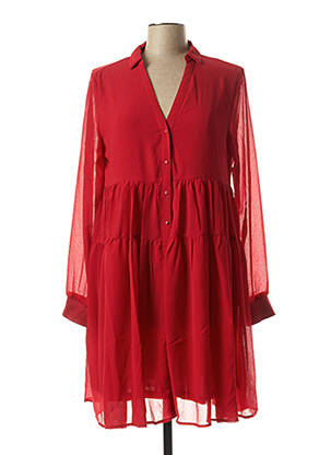 Robe mi-longue rouge GRACE & MILA pour femme