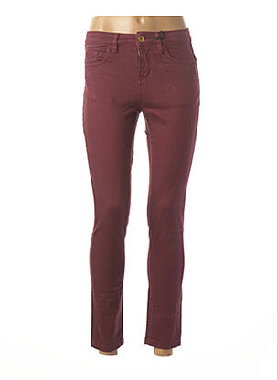 Jeans coupe slim rouge DEELUXE femme