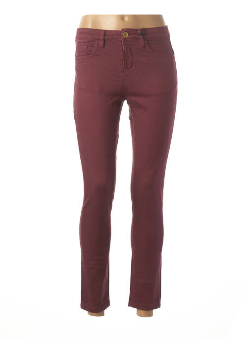 Jeans coupe slim rouge DEELUXE pour femme