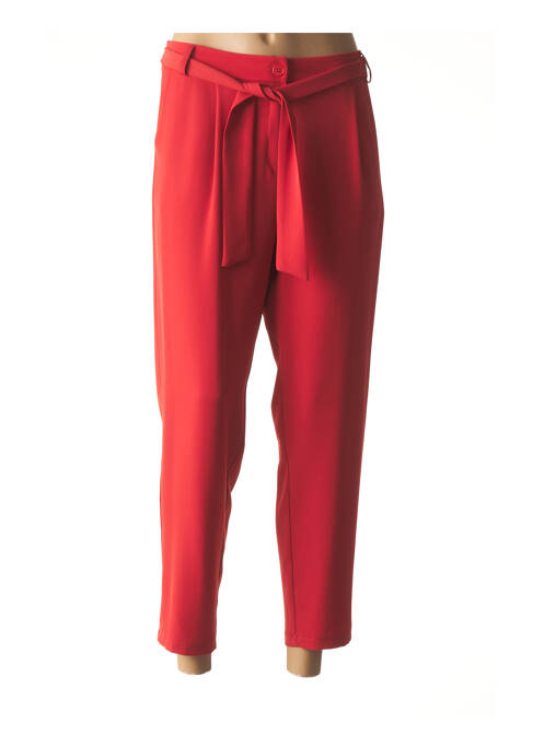 Pantalon 7/8 rouge ELEONORA AMADEI pour femme